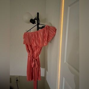 Arden B. peach one should midi dress